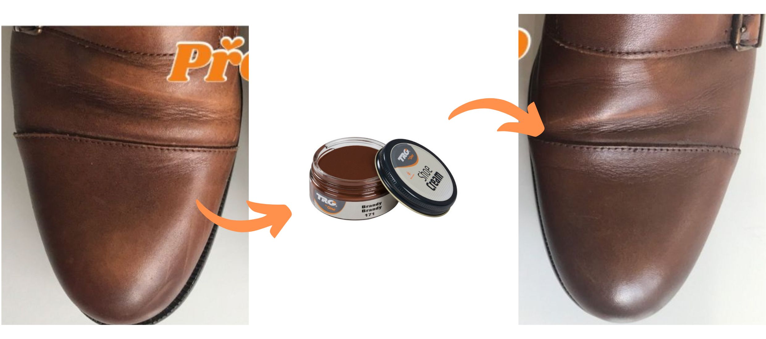 Hnědý Krém na boty Shoe Cream Brandy 171